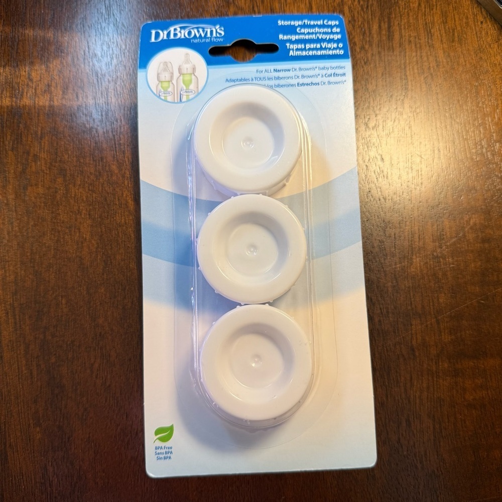 Dr. Brown's White Storage and Travel Caps